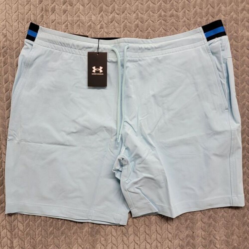 NWT Under Armour Storm Drive Field 9" Golf Shorts Mens Size 2XL Blue 1372547